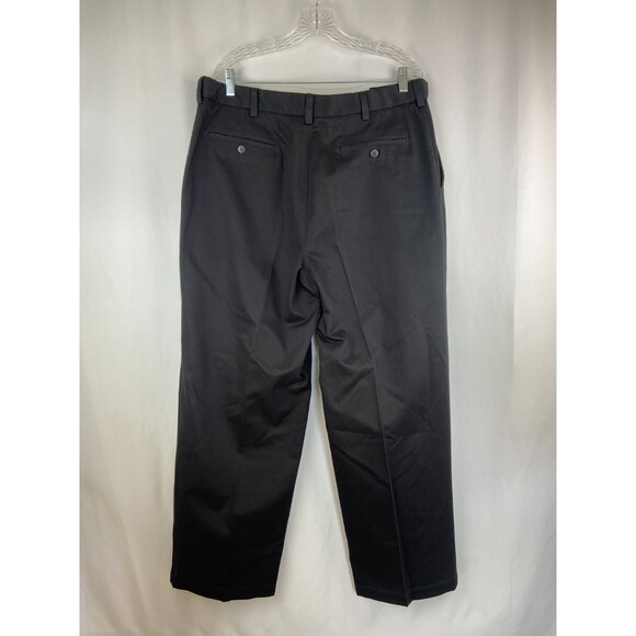 Croft & Barrow Men's Dress Pants Black 36x30 Classic Fit Stretch Work Wedding - Picture 2 of 9
